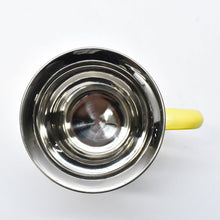 Load image into Gallery viewer, Hand painted floral design stainless steel jug in yellow