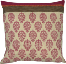 Load image into Gallery viewer, Colourful handmade cushion covers made from vintage recycled saris.